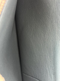Medium Trapeze Blue Grained Calfskin/Suede