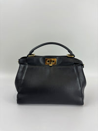 8BN244 Black Nappa Leather Mini Peekaboo
