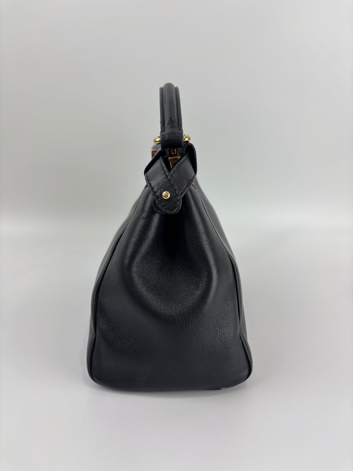 8BN244 Black Nappa Leather Mini Peekaboo