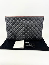 A69251 Large O Case Black Caviar SHW