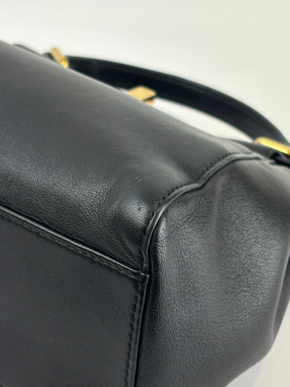 8BN244 Black Nappa Leather Mini Peekaboo