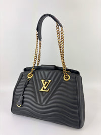 New Wave Chain Tote Black