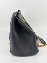 New Wave Chain Tote Black