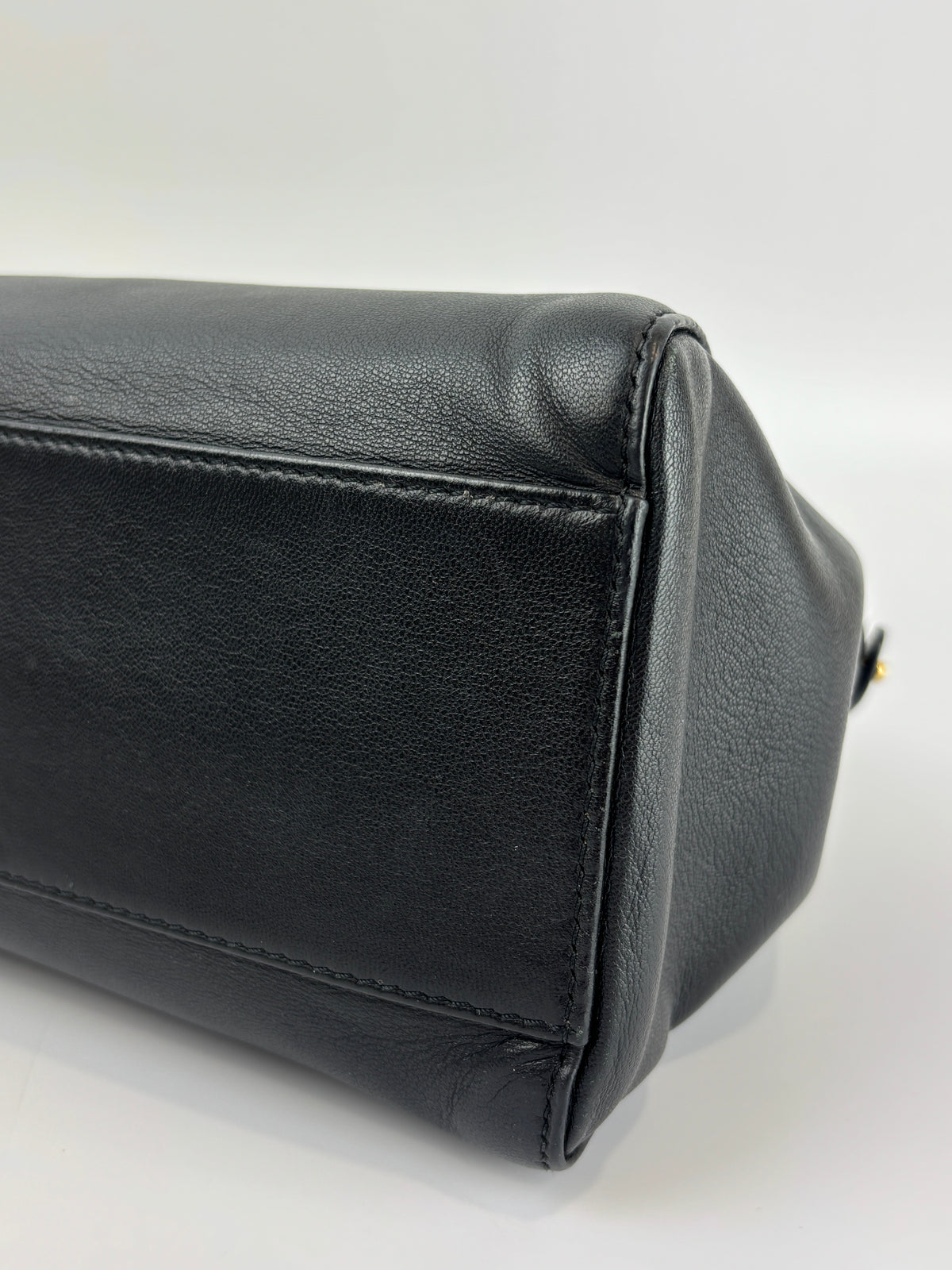 8BN244 Black Nappa Leather Mini Peekaboo
