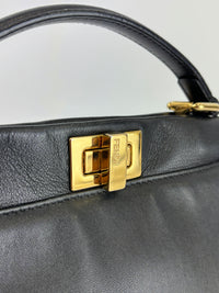 8BN244 Black Nappa Leather Mini Peekaboo