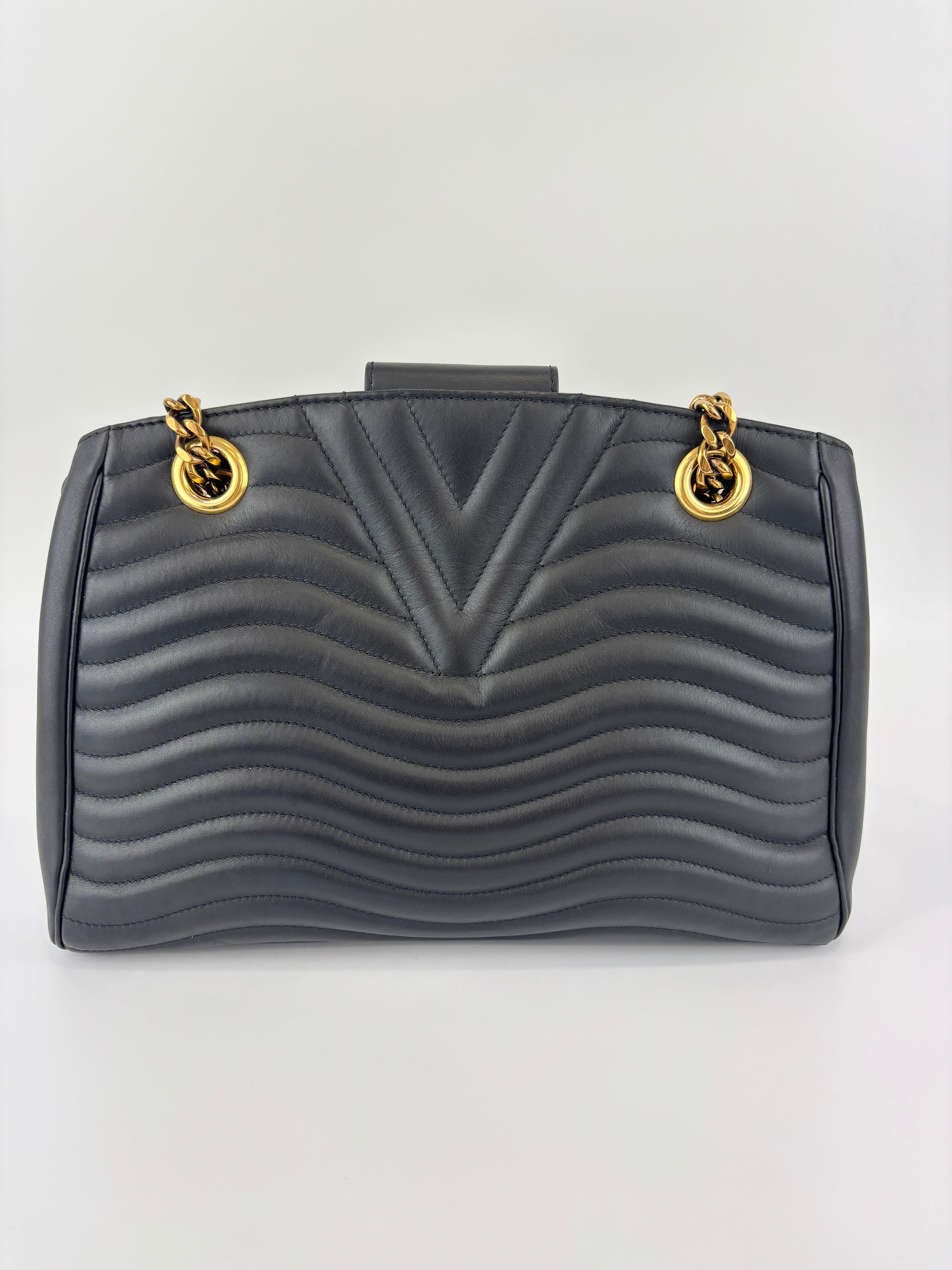 New Wave Chain Tote Black