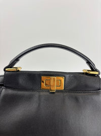 8BN244 Black Nappa Leather Mini Peekaboo