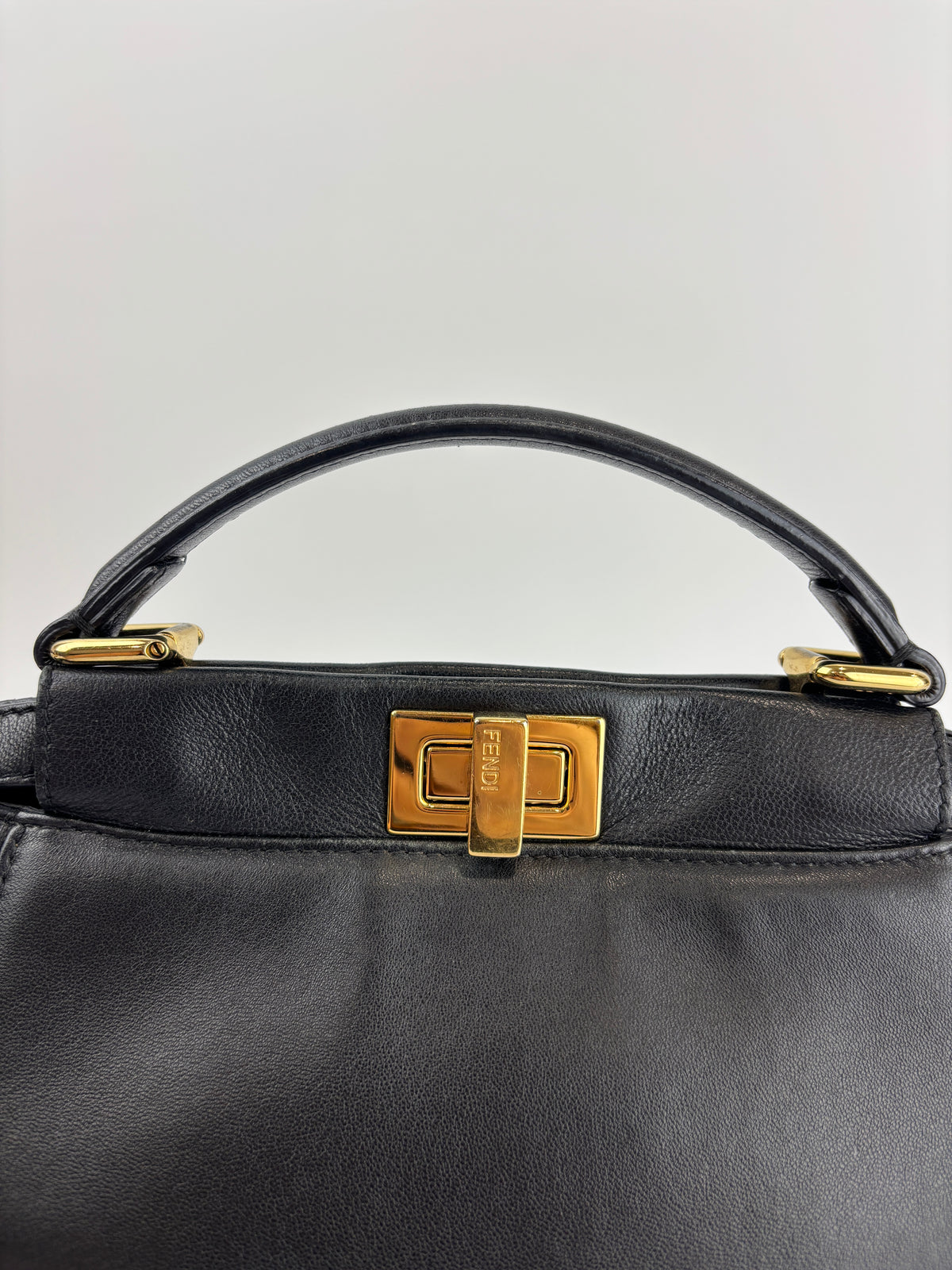 8BN244 Black Nappa Leather Mini Peekaboo