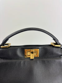 8BN244 Black Nappa Leather Mini Peekaboo