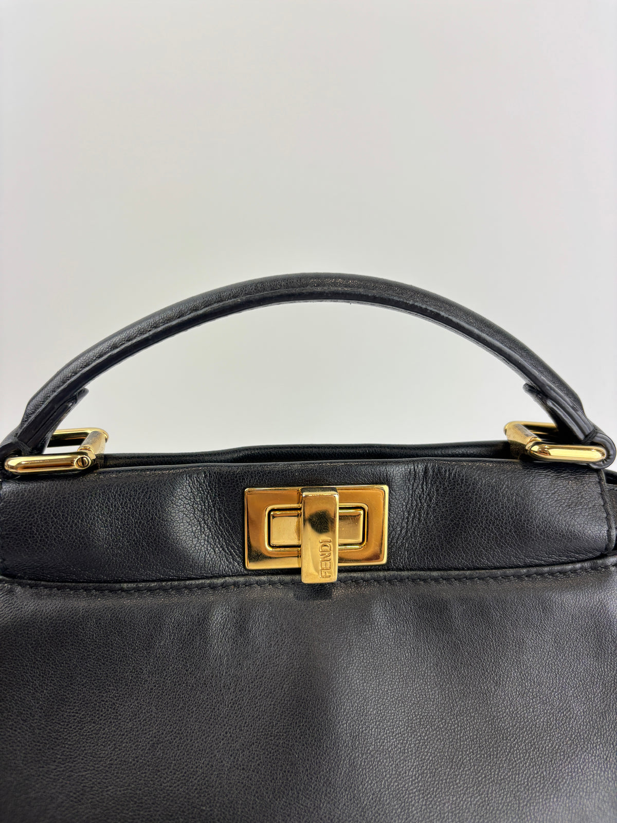 8BN244 Black Nappa Leather Mini Peekaboo