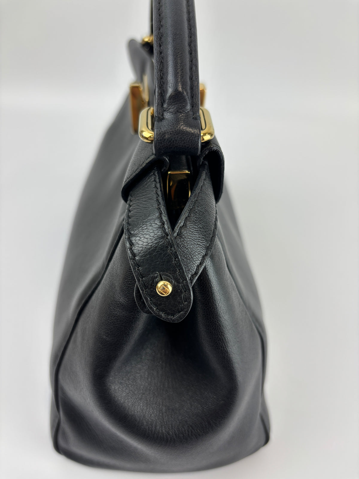 8BN244 Black Nappa Leather Mini Peekaboo