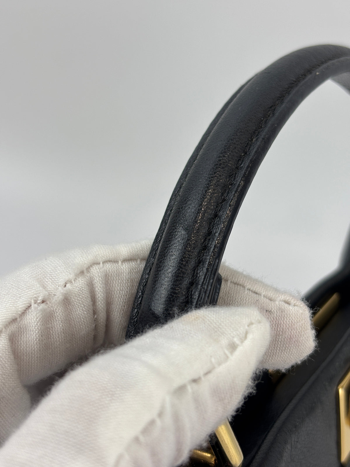 8BN244 Black Nappa Leather Mini Peekaboo