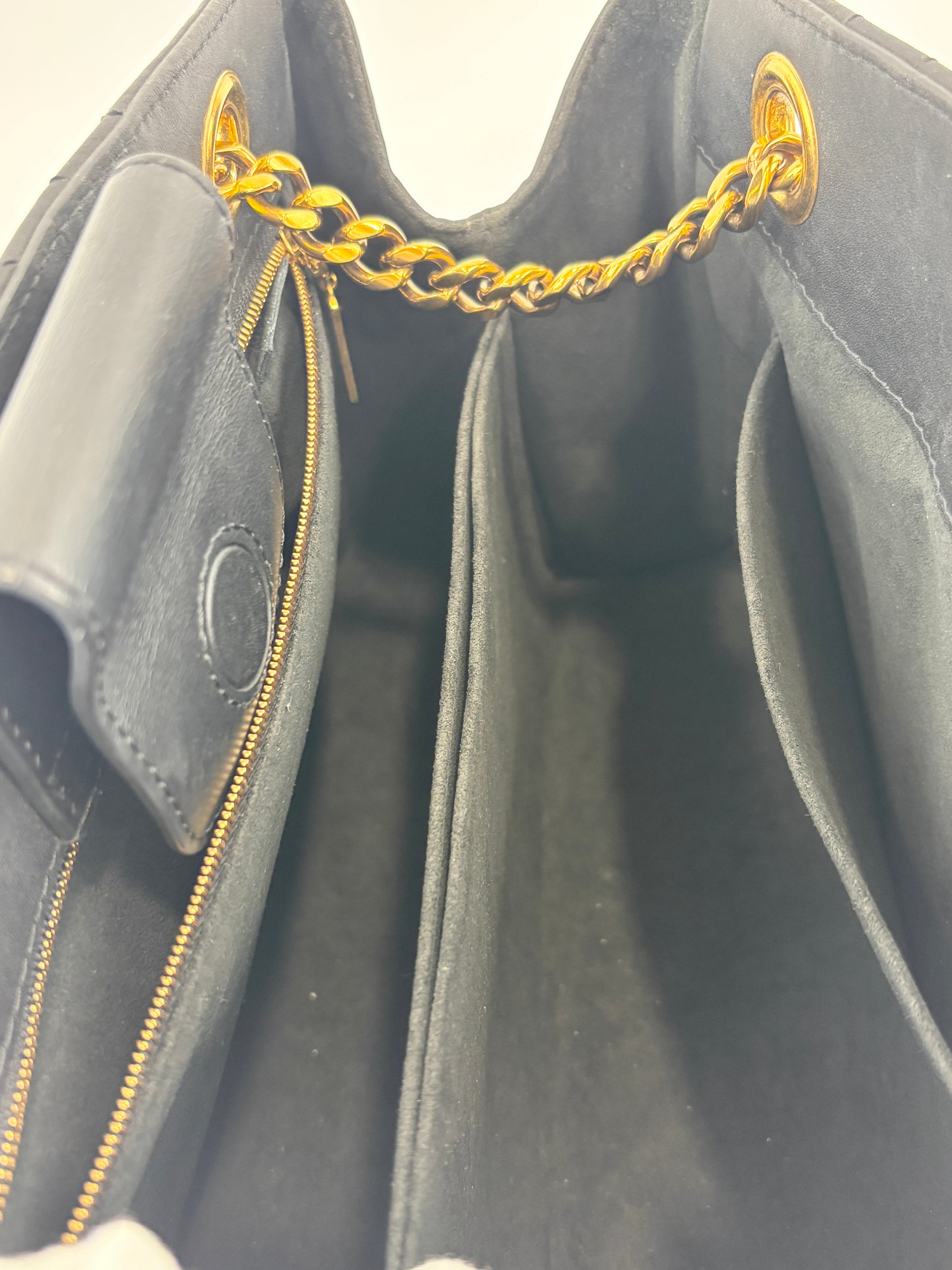 New Wave Chain Tote Black