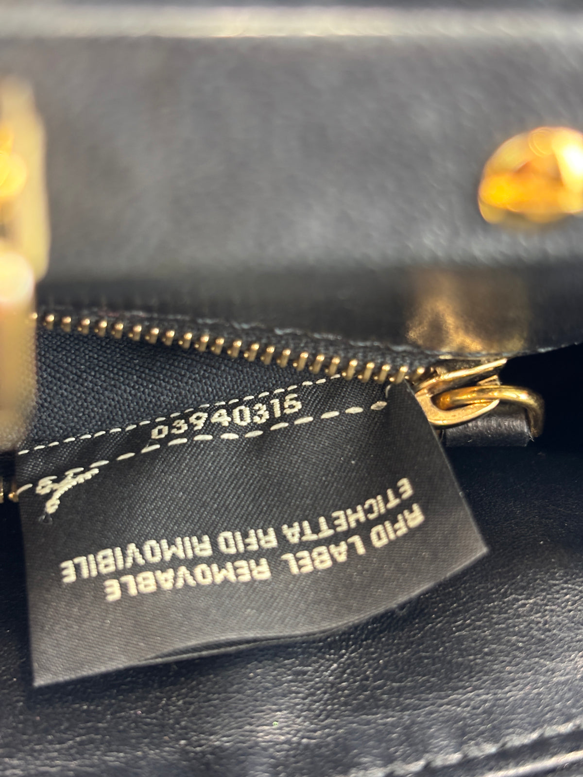 8BN244 Black Nappa Leather Mini Peekaboo