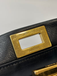8BN244 Black Nappa Leather Mini Peekaboo