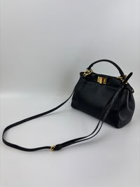 8BN244 Black Nappa Leather Mini Peekaboo