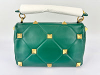 Roman Stud Medium Chain Bag Green