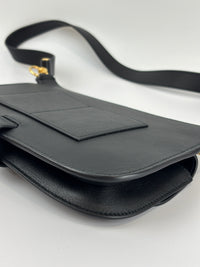 Blondie GG Supreme Smooth Leather Belt Bag in Black GHW