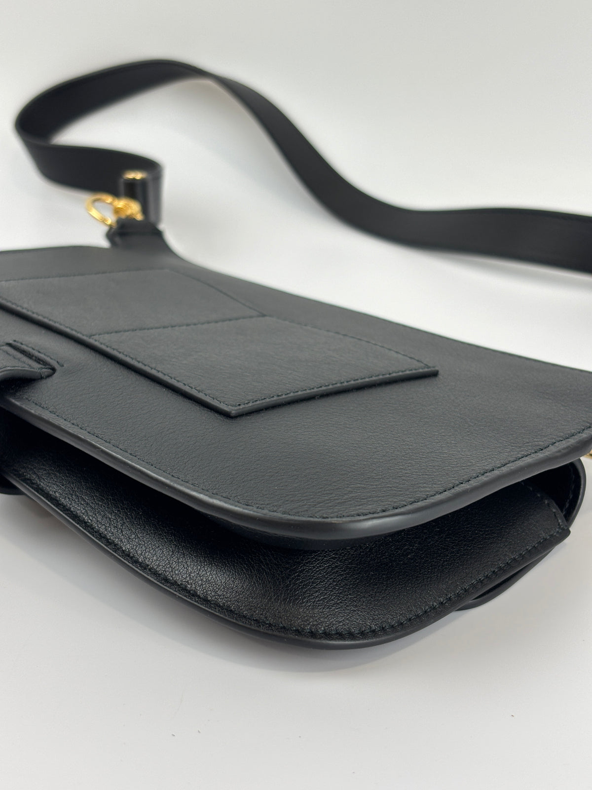 Blondie GG Supreme Smooth Leather Belt Bag in Black GHW