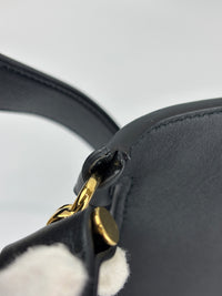 Blondie GG Supreme Smooth Leather Belt Bag in Black GHW