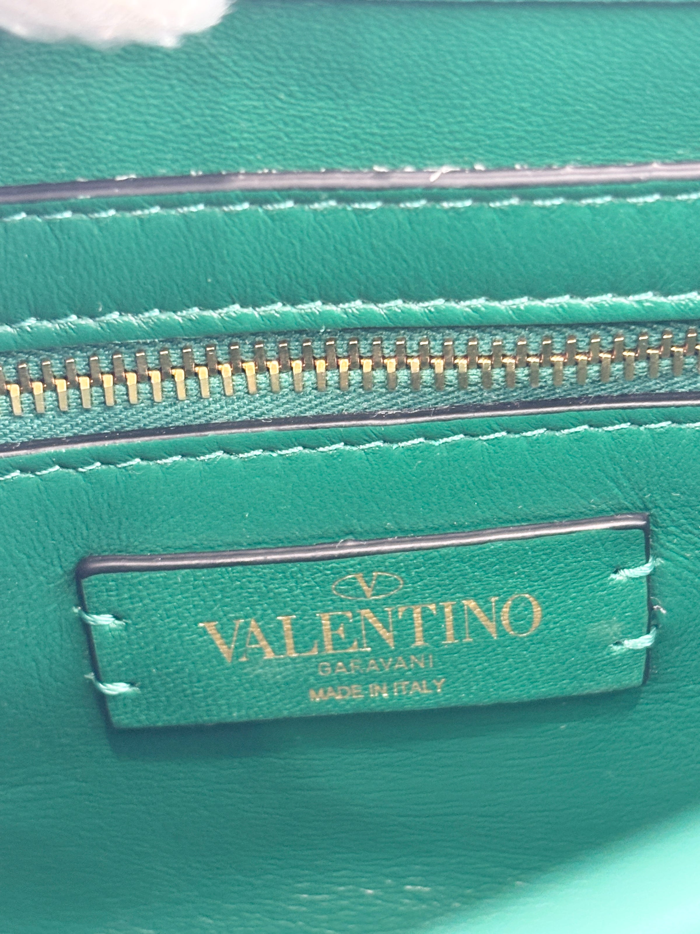 Roman Stud Medium Chain Bag Green