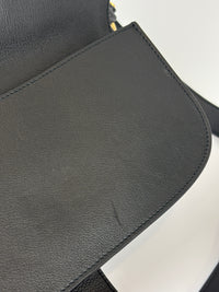 Blondie GG Supreme Smooth Leather Belt Bag in Black GHW