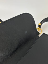Blondie GG Supreme Smooth Leather Belt Bag in Black GHW