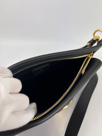 Blondie GG Supreme Smooth Leather Belt Bag in Black GHW