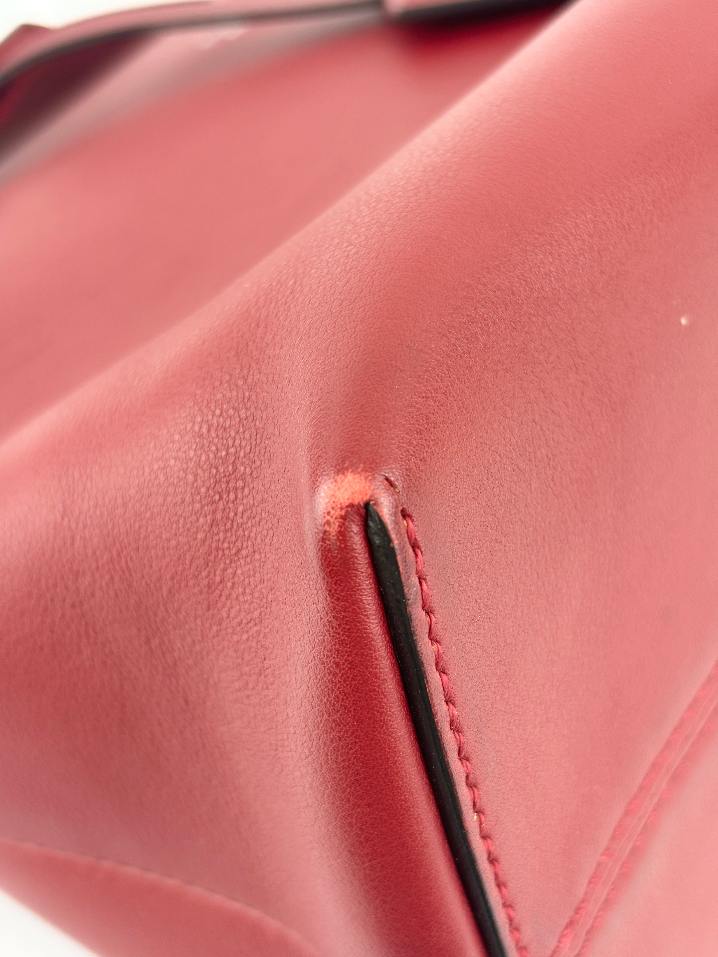 Medium By the Way Bag Red Calfskin
