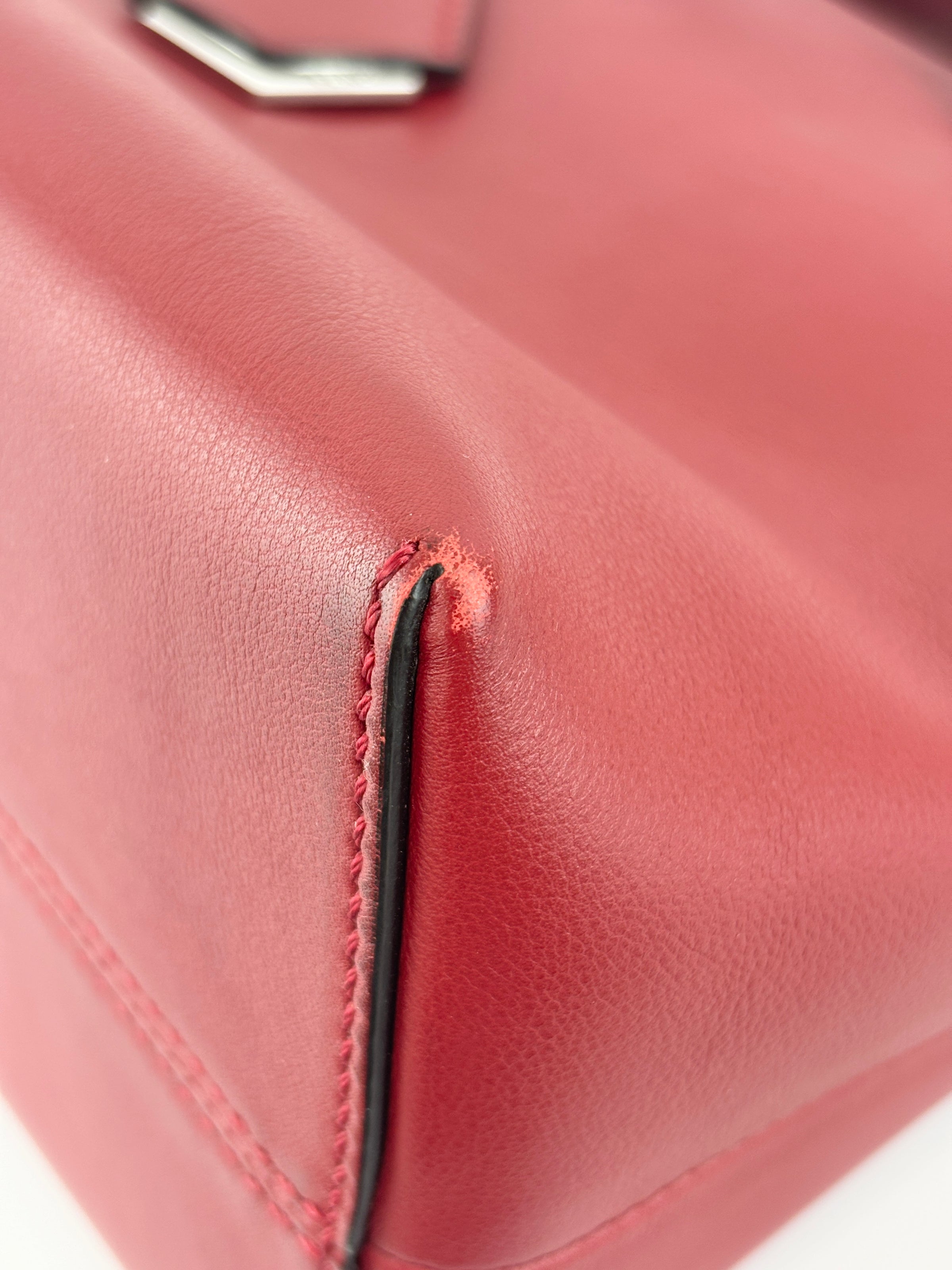 Medium By the Way Bag Red Calfskin