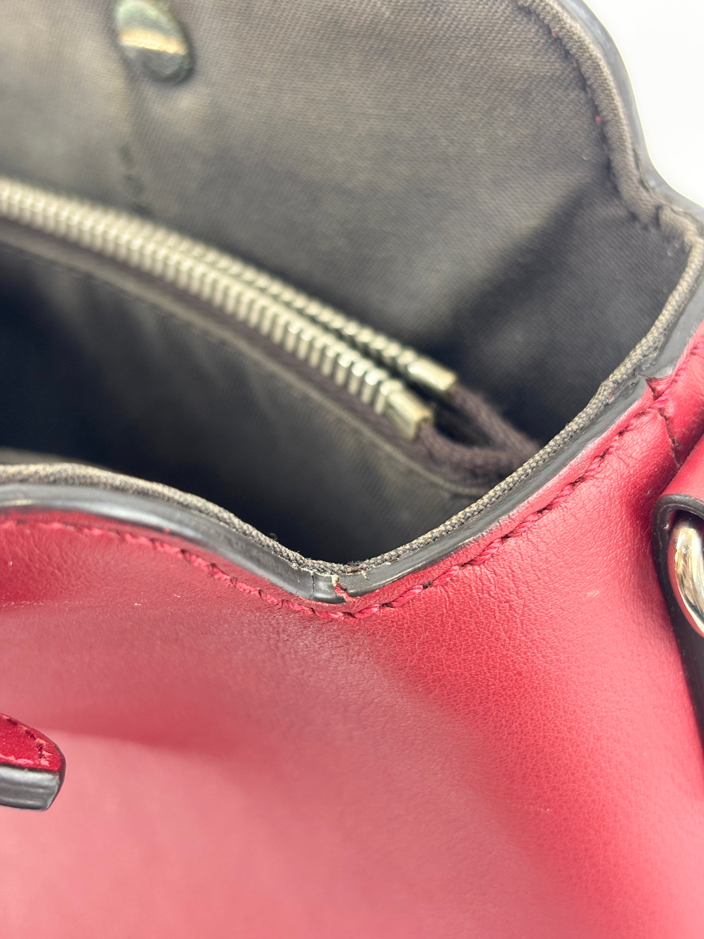 Medium By the Way Bag Red Calfskin