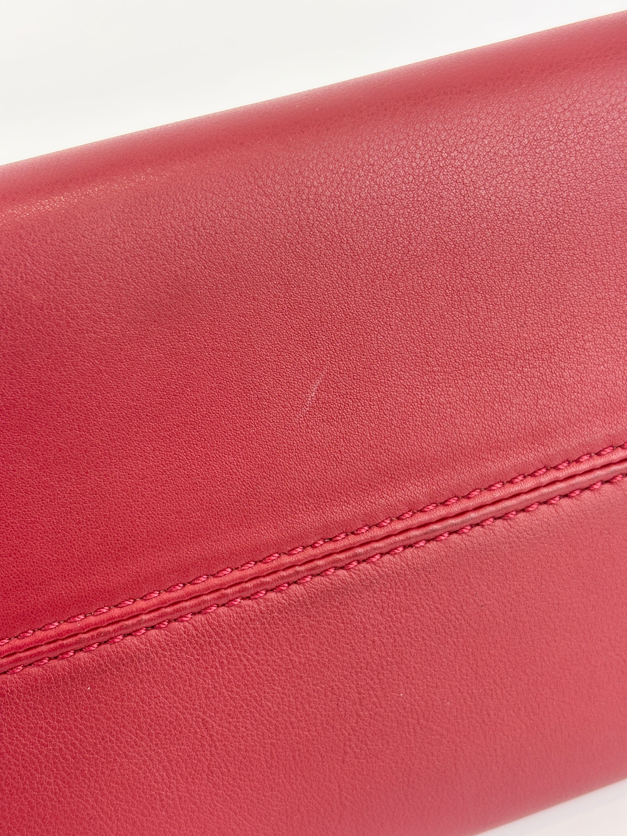 Medium By the Way Bag Red Calfskin