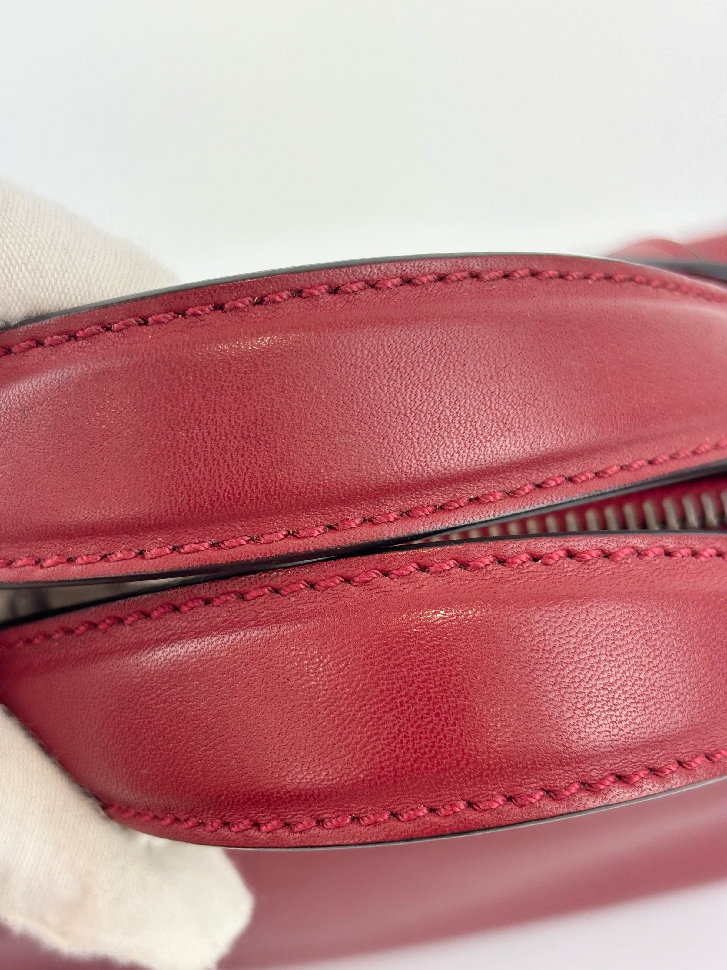 Medium By the Way Bag Red Calfskin