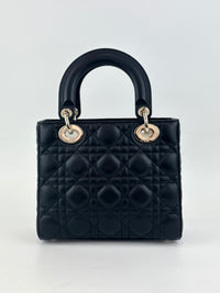 Small Lady Dior My ABCDior in Black Cannage Lambskin LGHW