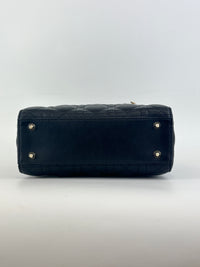 Small Lady Dior My ABCDior in Black Cannage Lambskin LGHW