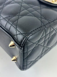 Small Lady Dior My ABCDior in Black Cannage Lambskin LGHW