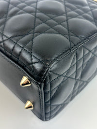 Small Lady Dior My ABCDior in Black Cannage Lambskin LGHW
