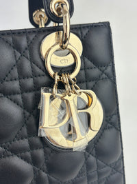 Small Lady Dior My ABCDior in Black Cannage Lambskin LGHW