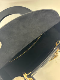 Small Lady Dior My ABCDior in Black Cannage Lambskin LGHW