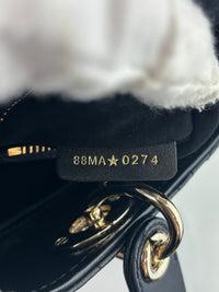 Small Lady Dior My ABCDior in Black Cannage Lambskin LGHW