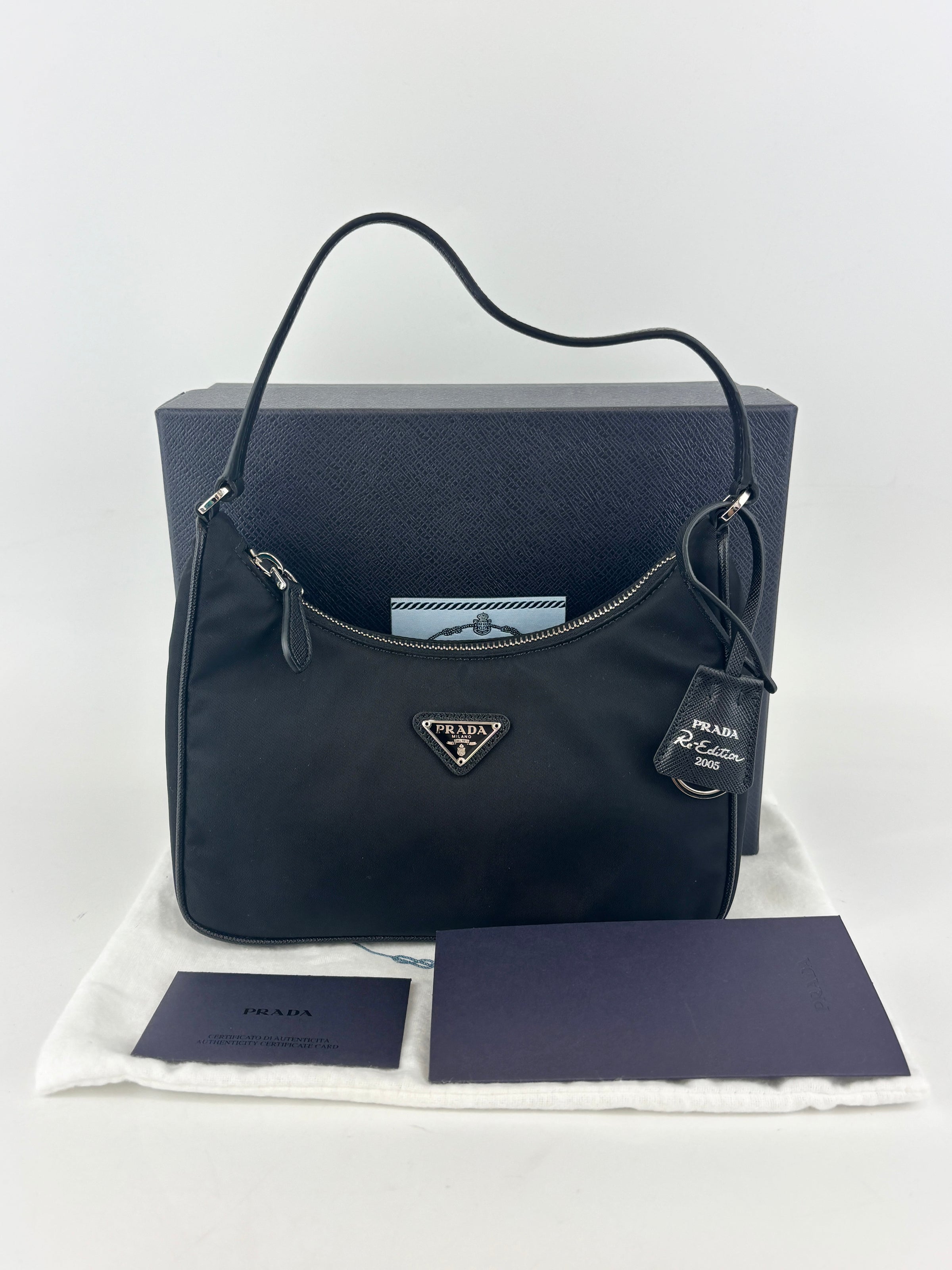 1NE204 Re-Edition 2005 Re-Nylon and Saffiano Mini Bag