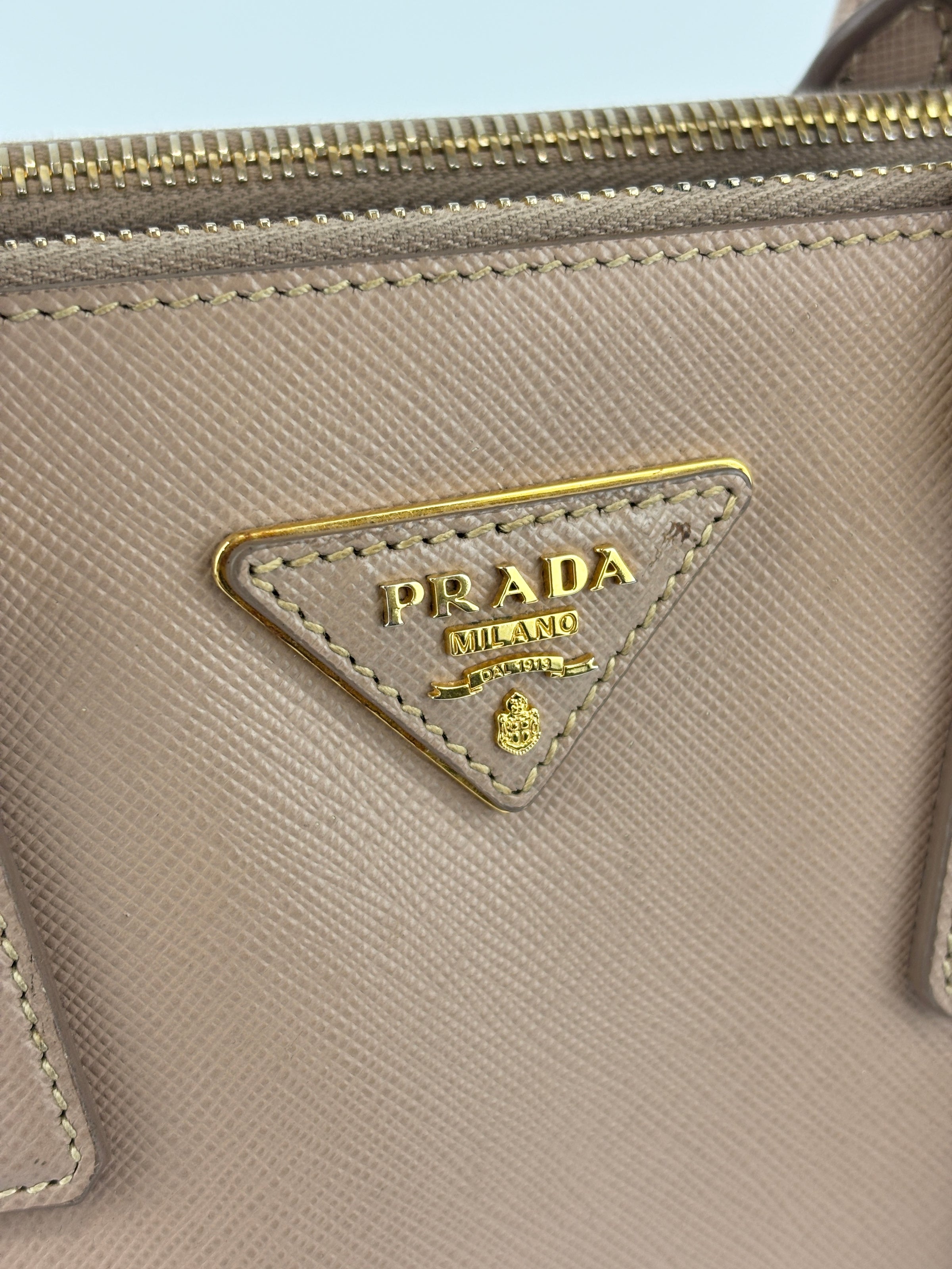 BN2896 Galleria Small Saffiano Leather Bag Cammeo