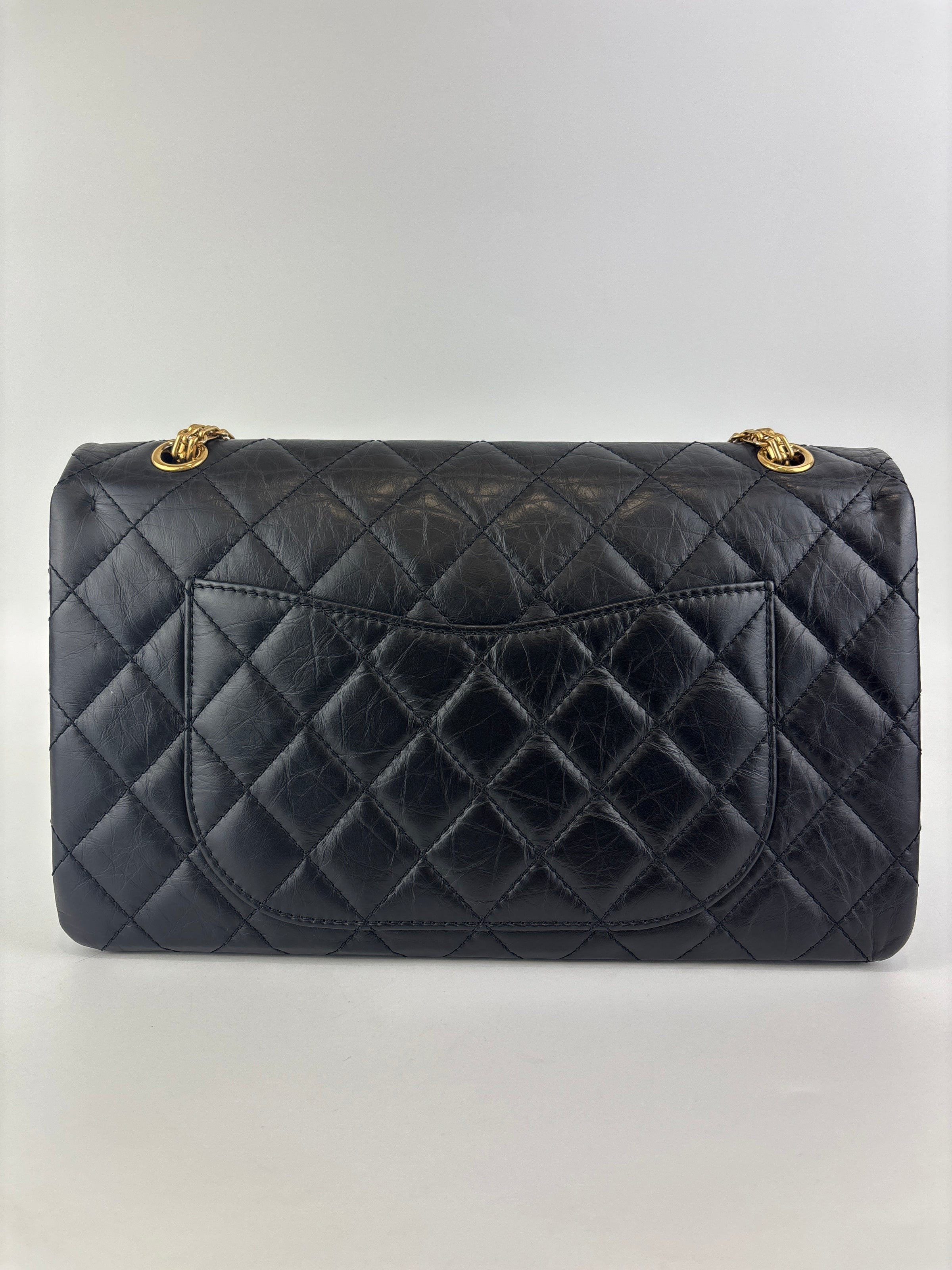 Reissue 227 Black Aged Calf Leather GHW