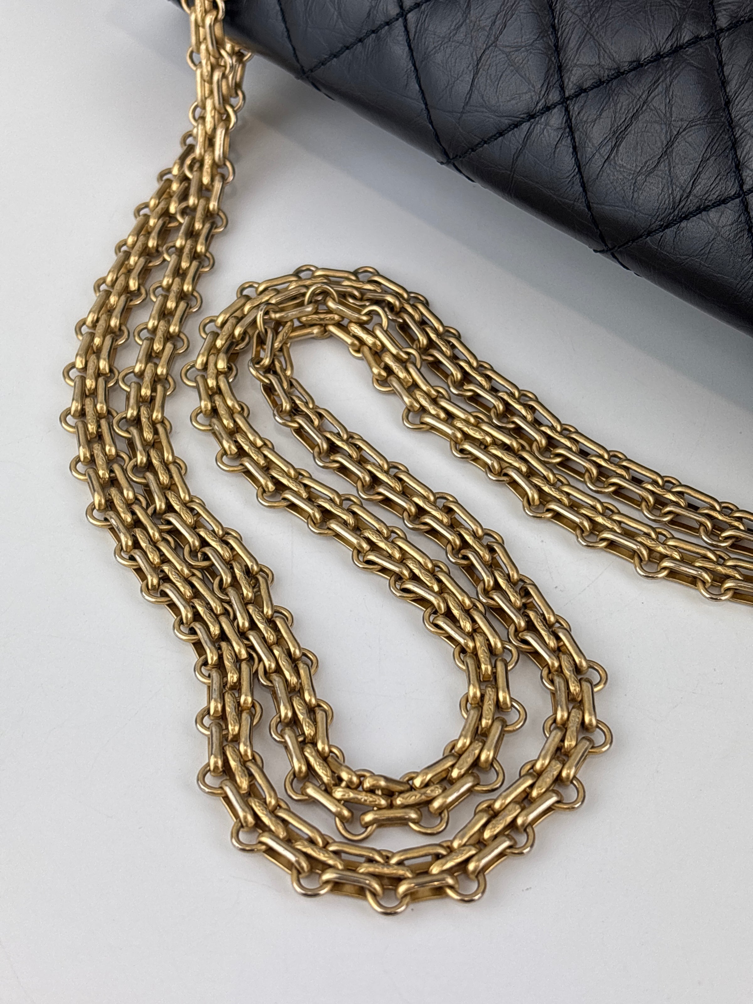 Reissue 227 Black Aged Calf Leather GHW