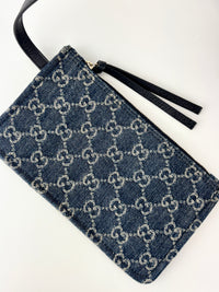 Giglio Small Tote Bag in Blue and White GG Denim