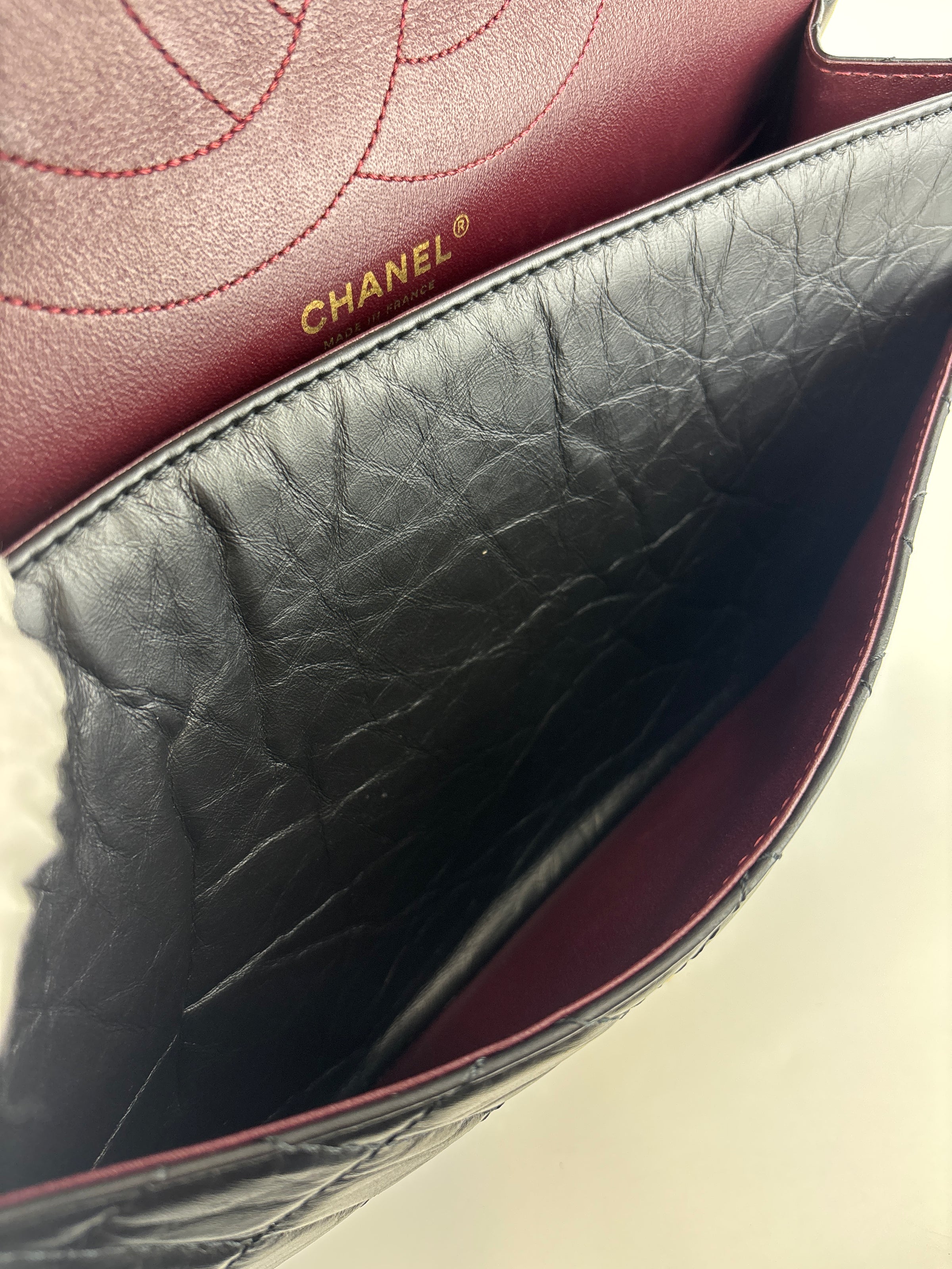 Reissue 227 Black Aged Calf Leather GHW