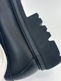 Moccasin with Gancini Ornament Saddle Loafer Calfskin in Black Size 10