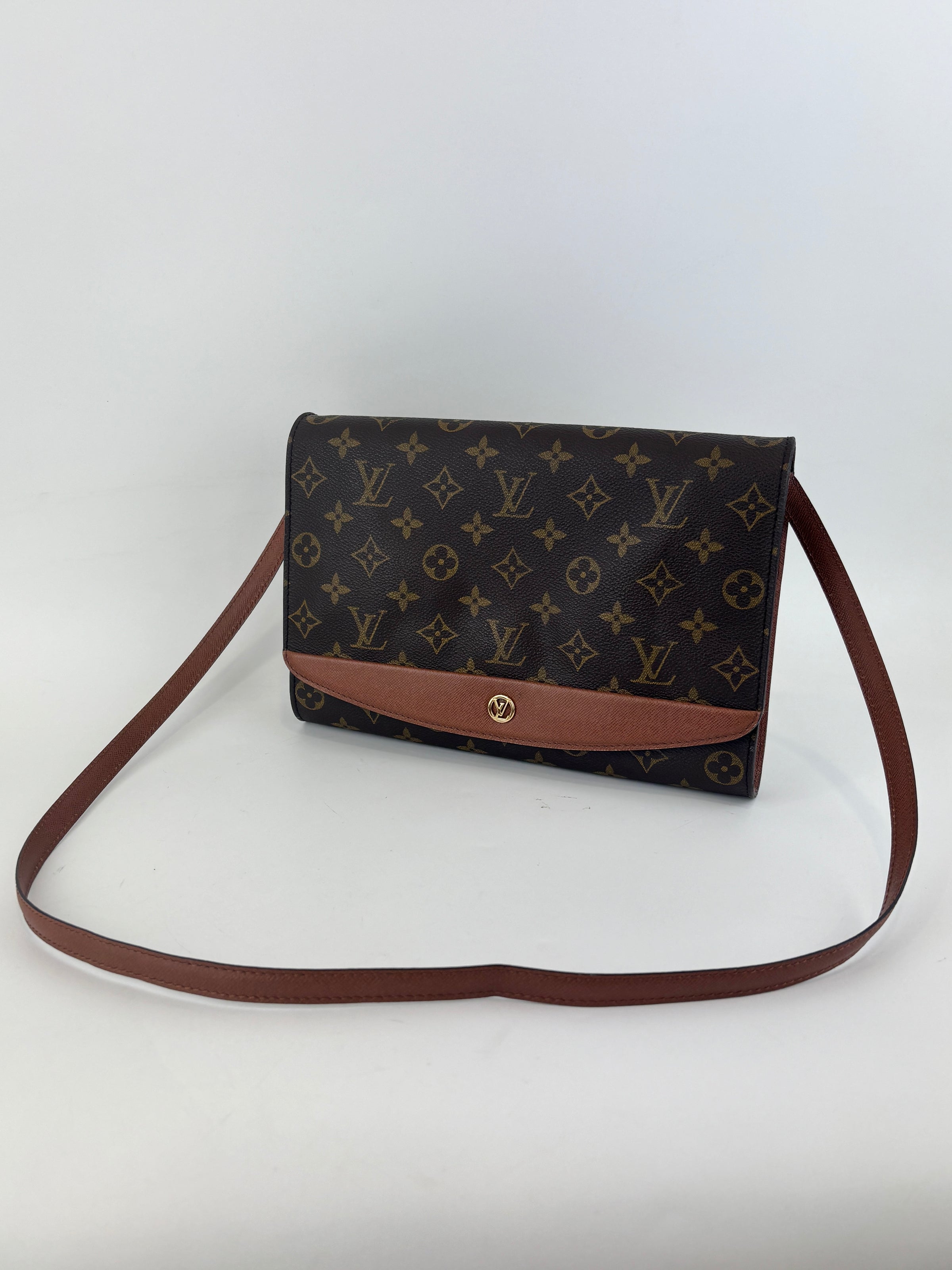 Vintage Monogram Bordeaux 2-Way Shoulder Bag & Clutch