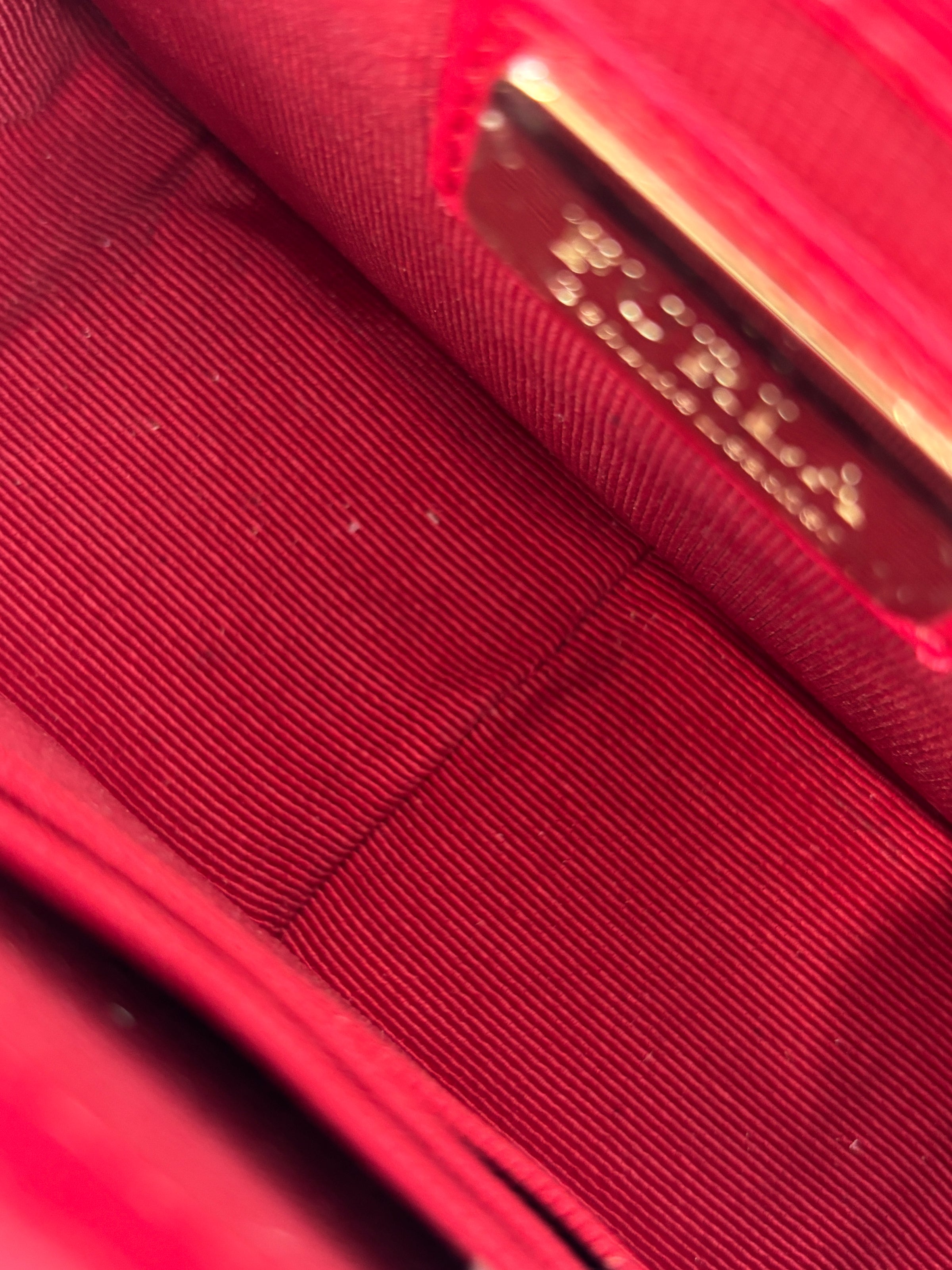 Mini Brava Crossbody Bag in Red Textured Leather