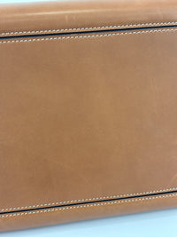 Brown Calfskin Leather Small Ring Bag